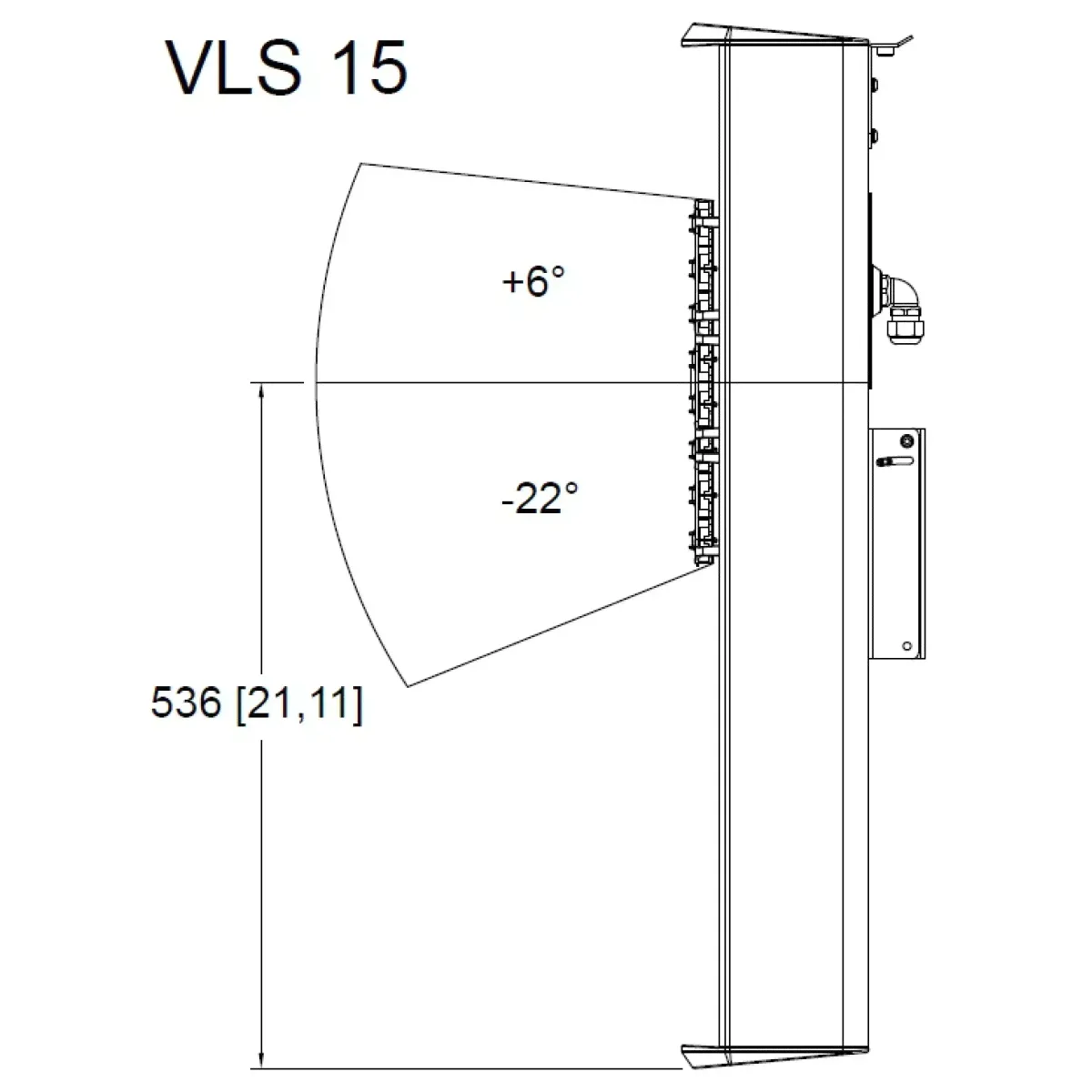 Tannoy VLS 7 EN54-WH Звуковая колонна,IP65, 7x3,5,150/75/37,5/19Вт-2