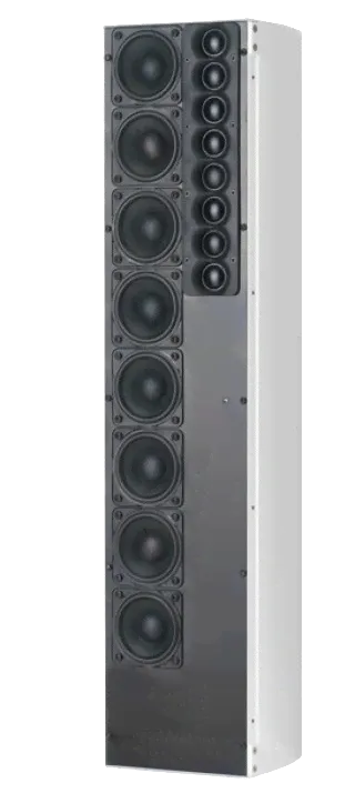 Tannoy QFLEX 40 активная звуковая колонна, DSP управление верт. лучём, НЧ: 8x4",16х3", ВЧ 16x1", 40х100Вт, 110Гц-20кГц, вход аналоговый и AES/EBU-0