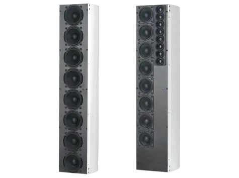 Tannoy QFLEX 16 активная звуковая колонна, DSP управление верт. лучём, НЧ:8х3", ВЧ 8x1", 16х100Вт, 130Гц-20кГц, вход аналоговый и AES/EBU-0