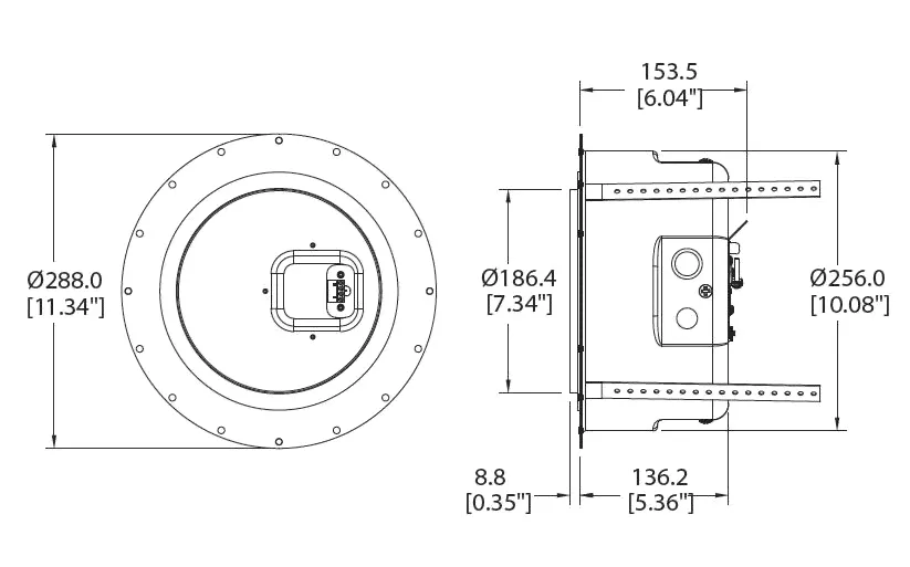 Tannoy CMS 503 PI BACKCAN задний колпак для CMS 503 PI-1
