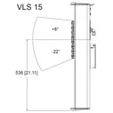 Tannoy VLS 7 EN54-WH Звуковая колонна,IP65, 7x3,5,150/75/37,5/19Вт