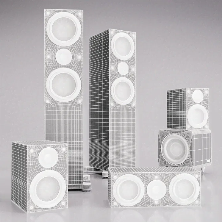 tannoy-mercury-7 2 - Аудиотехника - 3D модель-0